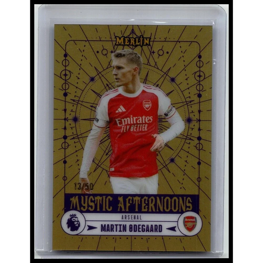 2026 Merlin EPL Martin Ødegaard #MA-2 Arsenal FC Mystic Afternoons Gold /50